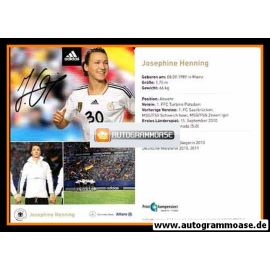 Autogramm Fussball (D) | DFB | 2011 Adidas | Josephine HENNING