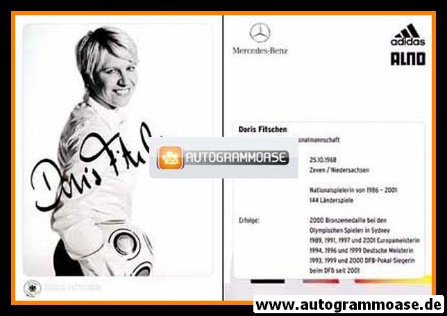 Autogramm Fussball (D) | DFB | 2010er | Doris FITSCHEN (Portrait SW) ALNO