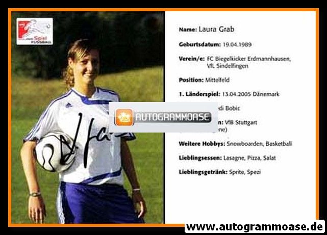 Autogramm Fussball (D) | WFV | 2000er | Laura GRAB