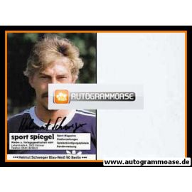 Autogramm Fussball | Blau-Weiss 90 Berlin | 1986 | Helmut SCHWEGER