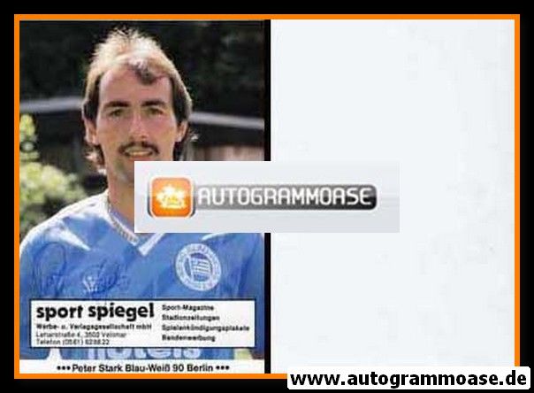 Autogramm Fussball | Blau-Weiss 90 Berlin | 1986 | Peter STARK