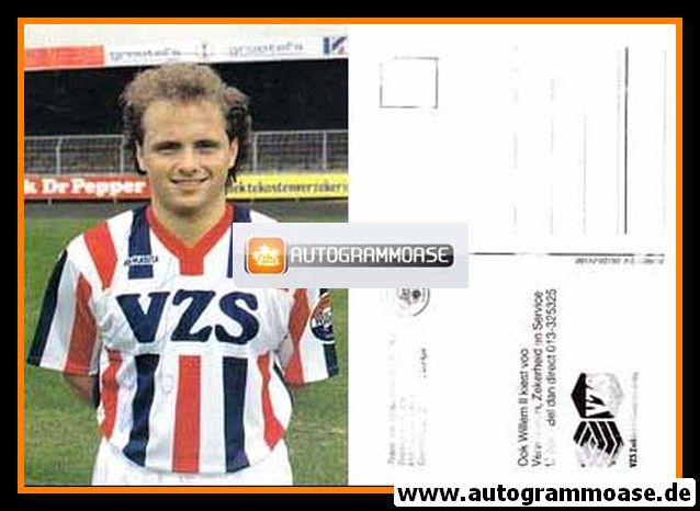 Autogrammkarte Fussball | Willem II Tilburg | 1988 | Frank VAN STRAALEN