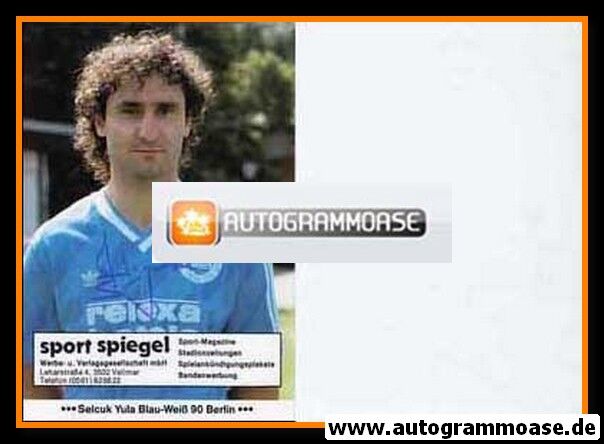 Autogramm Fussball | Blau-Weiss 90 Berlin | 1986 | Selcuk YULA