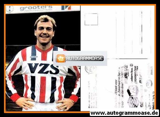 Autogrammkarte Fussball | Willem II Tilburg | 1989 | Hans WERDEKKER