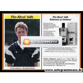 Autogramm Fussball | Blau-Weiss 90 Berlin | 1988 | Thomas AHLGRIMM