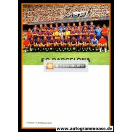 Mannschaftskarte Fussball | FC Barcelona | 1986