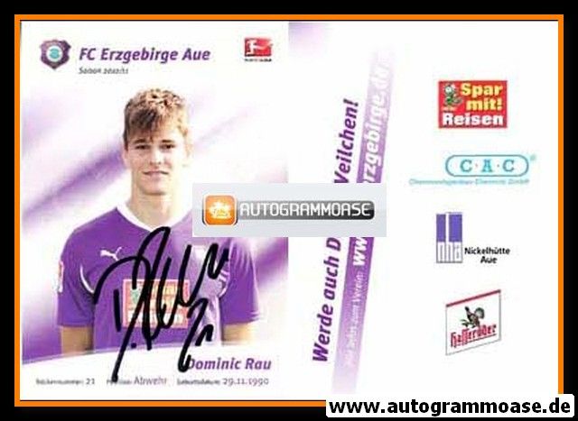 Autogramm Fussball | FC Erzgebirge Aue | 2010 | Dominic RAU