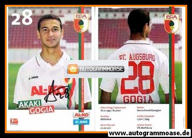 Autogramm Fussball | FC Augsburg | 2011 | Akaki GOGIA