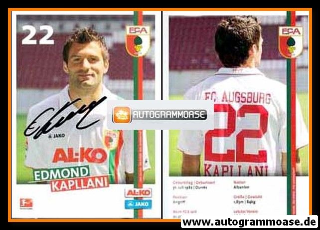 Autogramm Fussball | FC Augsburg | 2011 | Edmond KAPLLANI