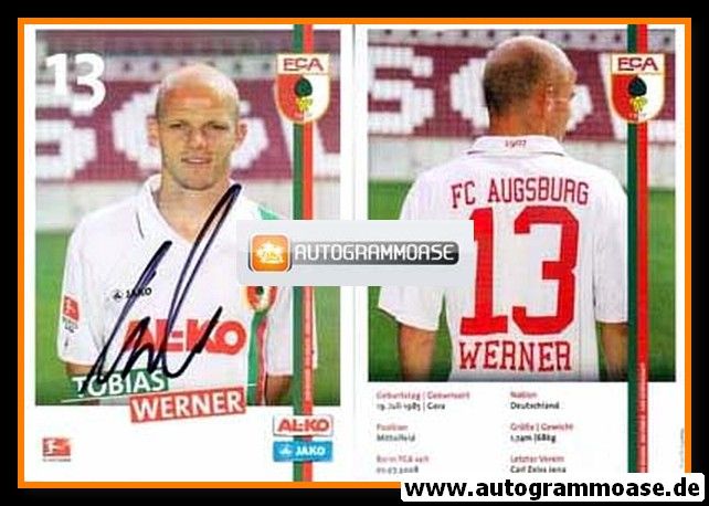 Autogramm Fussball | FC Augsburg | 2011 | Tobias WERNER
