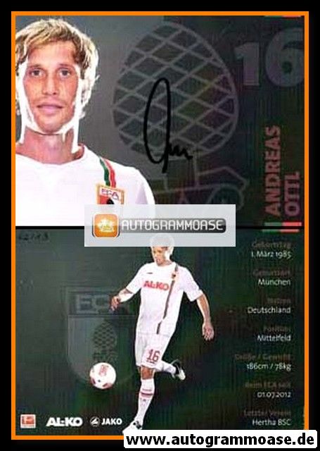 Autogramm Fussball | FC Augsburg | 2012 | Andreas OTTL