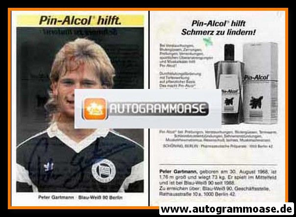 Autogramm Fussball | Blau-Weiss 90 Berlin | 1988 | Peter GARTMANN