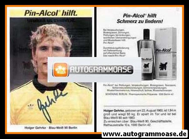 Autogramm Fussball | Blau-Weiss 90 Berlin | 1988 | Holger GEHRKE