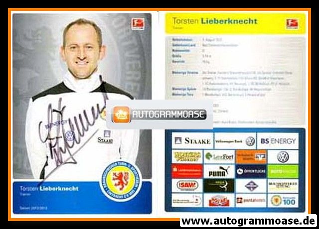 Autogramm Fussball | Eintracht Braunschweig | 2012 | Torsten LIEBERKNECHT