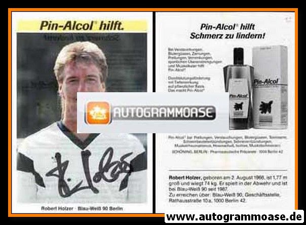Autogramm Fussball | Blau-Weiss 90 Berlin | 1988 | Robert HOLZER