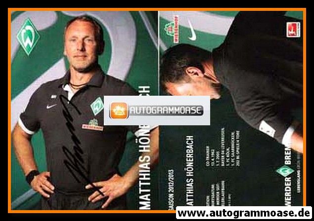 Autogramm Fussball | SV Werder Bremen | 2012 | Matthias HÖNERBACH