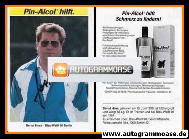 Autogramm Fussball | Blau-Weiss 90 Berlin | 1988 | Bernd HOSS