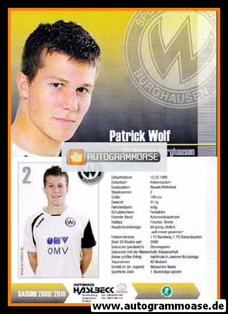 AK Fussball | SV Wacker Burghausen | 2009 | Patrick WOLF