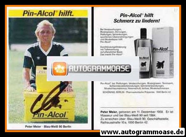 Autogramm Fussball | Blau-Weiss 90 Berlin | 1988 | Peter MEIER