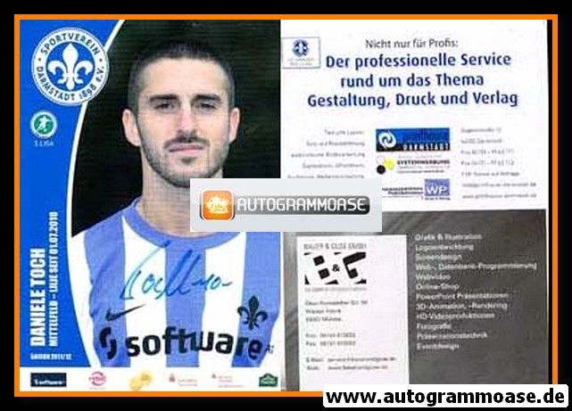 Autogramm Fussball | SV Darmstadt 98 | 2011 | Daniele TOCH