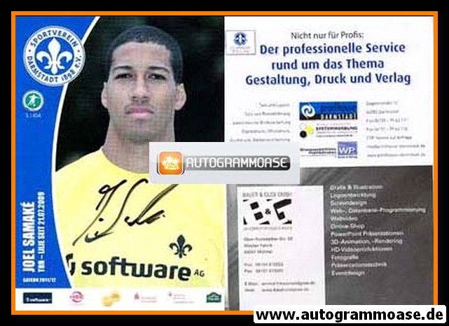 Autogramm Fussball | SV Darmstadt 98 | 2011 | Joel SAMAKE