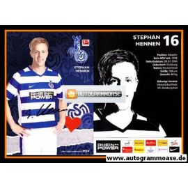 Autogramm Fussball | MSV Duisburg | 2012 | Stephan HENNEN