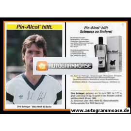 Autogramm Fussball | Blau-Weiss 90 Berlin | 1988 | Dirk SCHLEGEL 