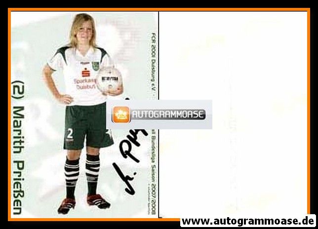 Autogramm Fussball (D) | FCR 2001 Duisburg | 2007 | Marith PRIESSEN