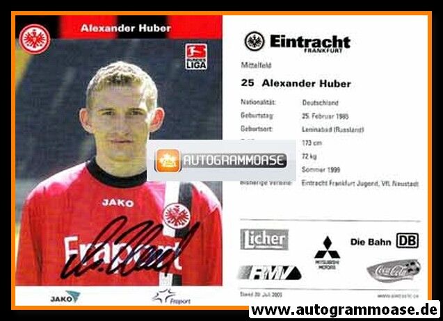 Autogramm Fussball | Eintracht Frankfurt | 2005 | Alexander HUBER