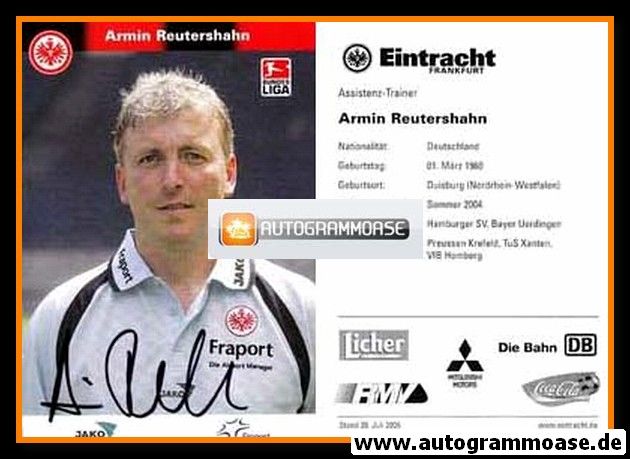 Autogramm Fussball | Eintracht Frankfurt | 2005 | Armin REUTERSHAHN