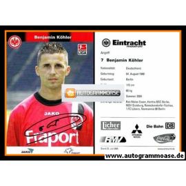 Autogramm Fussball | Eintracht Frankfurt | 2005 | Benjamin KÖHLER