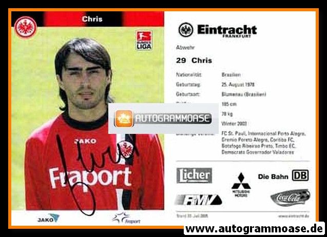 Autogramm Fussball | Eintracht Frankfurt | 2005 | CHRIS