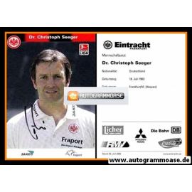 Autogramm Fussball | Eintracht Frankfurt | 2005 | Dr. Christoph SEEGER