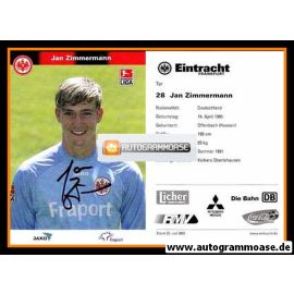 Autogramm Fussball | Eintracht Frankfurt | 2005 | Jan ZIMMERMANN