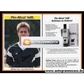 Autogramm Fussball | Blau-Weiss 90 Berlin | 1988 | Matthias TIMM