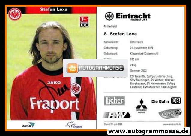 Autogramm Fussball | Eintracht Frankfurt | 2005 | Stefan LEXA