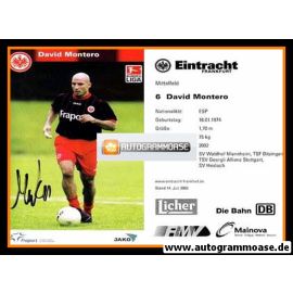 Autogramm Fussball | Eintracht Frankfurt | 2003 | David MONTERO