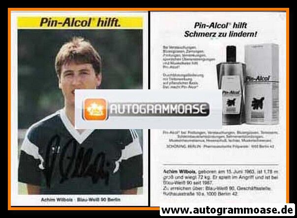 Autogramm Fussball | Blau-Weiss 90 Berlin | 1988 | Achim WILBOIS