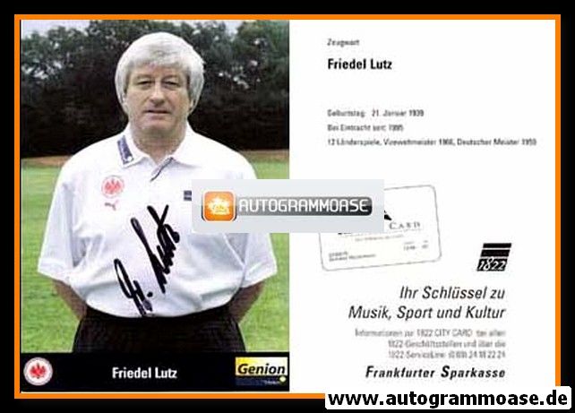Autogramm Fussball | Eintracht Frankfurt | 2000 | Friedel LUTZ