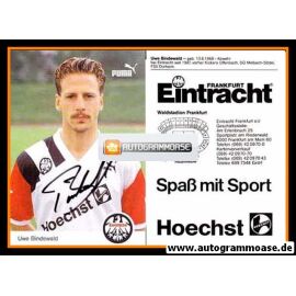 Autogramm Fussball | Eintracht Frankfurt | 1990 | Uwe BINDEWALD