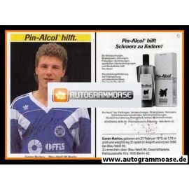 Autogramm Fussball | Blau-Weiss 90 Berlin | 1990 | Goran MARKOV