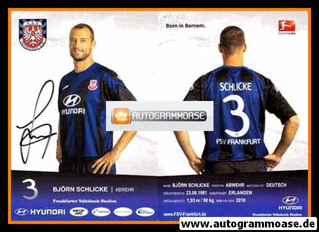 Autogramm Fussball | FSV Frankfurt | 2011 | Björn SCHLICKE
