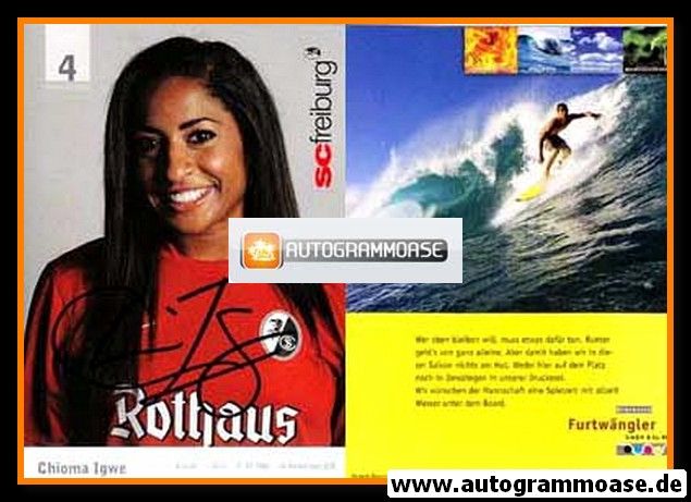 Autogramm Fussball (D) | SC Freiburg | 2012 | Chioma IGWE
