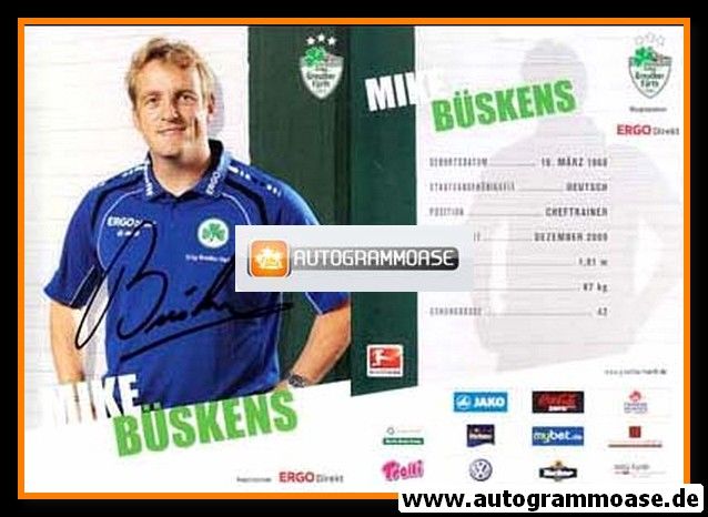 Autogramm Fussball | SpVgg Greuther Fürth | 2012 | Michael BÜSKENS