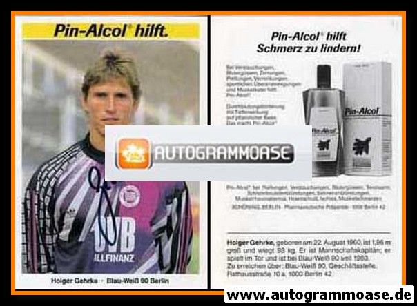 Autogramm Fussball | Blau-Weiss 90 Berlin | 1991 | Holger GEHRKE