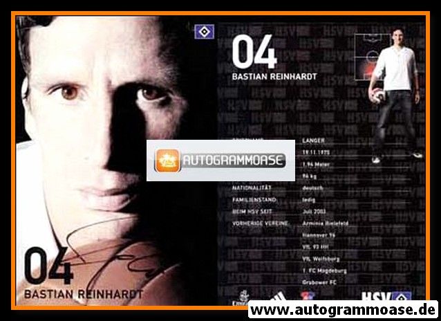 Autogramm Fussball | Hamburger SV | 2007 | Bastian REINHARDT