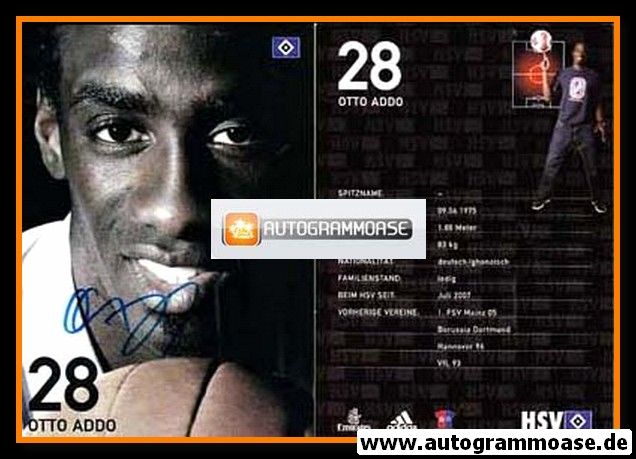 Autogramm Fussball | Hamburger SV | 2007 | Otto ADDO