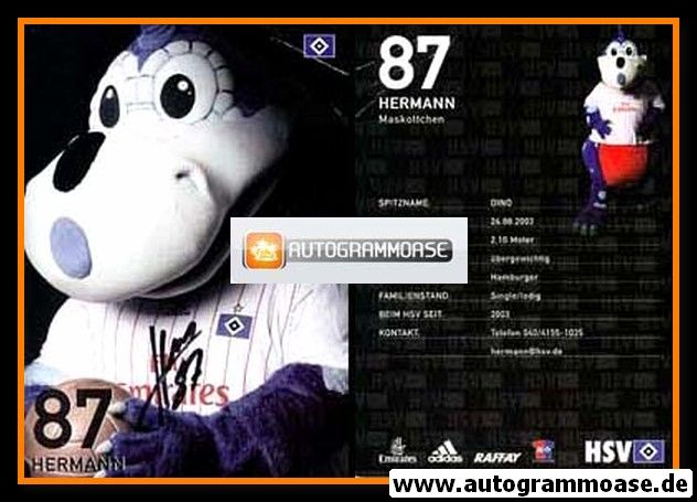 AK Fussball | Hamburger SV | 2007 | HERMANN (Maskottchen)