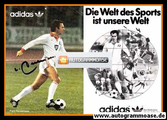 Autogramm Fussball | Hamburger SV | 1980er Adidas | Franz BECKENBAUER