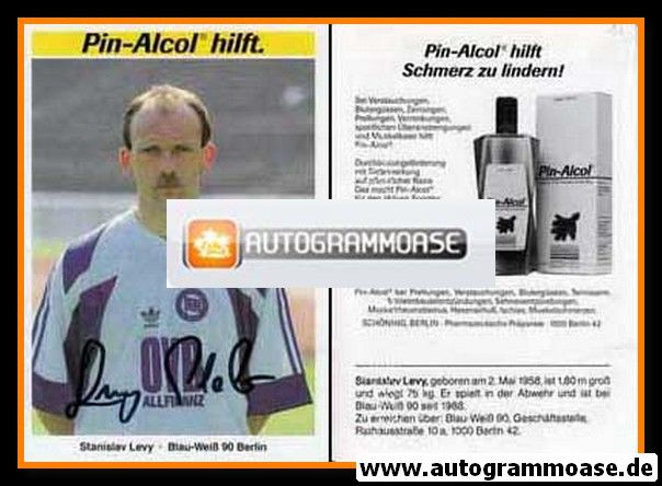 Autogramm Fussball | Blau-Weiss 90 Berlin | 1991 | Stanislav LEVY